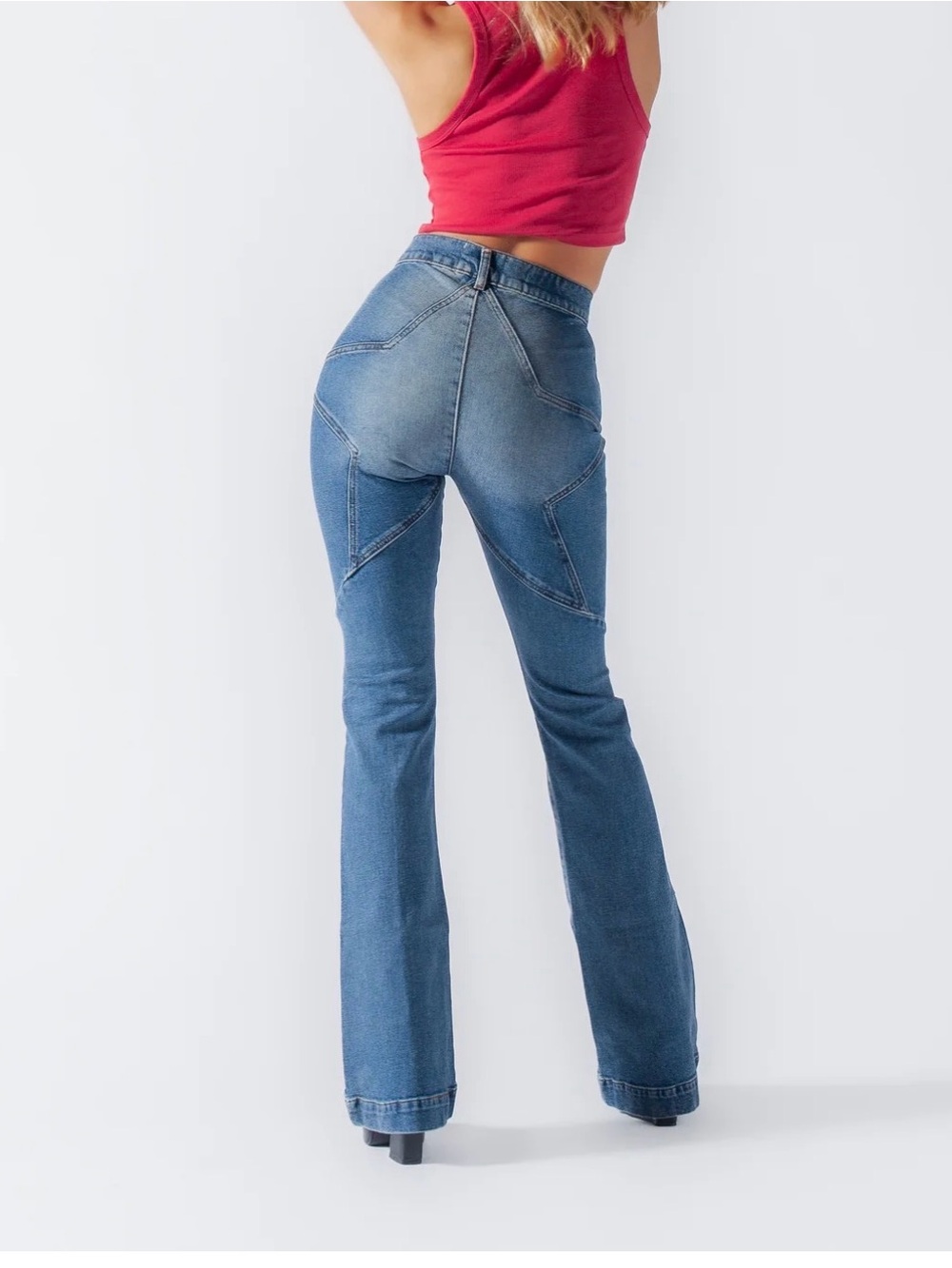 Revice Venus Flares jeans star eclipse wash size 26